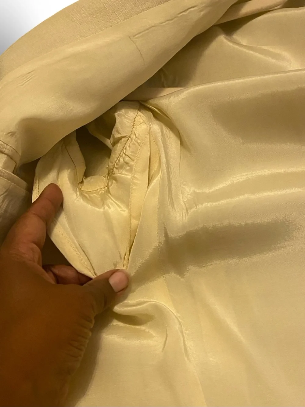 Classic Beige Double-Breasted Men's Blazer